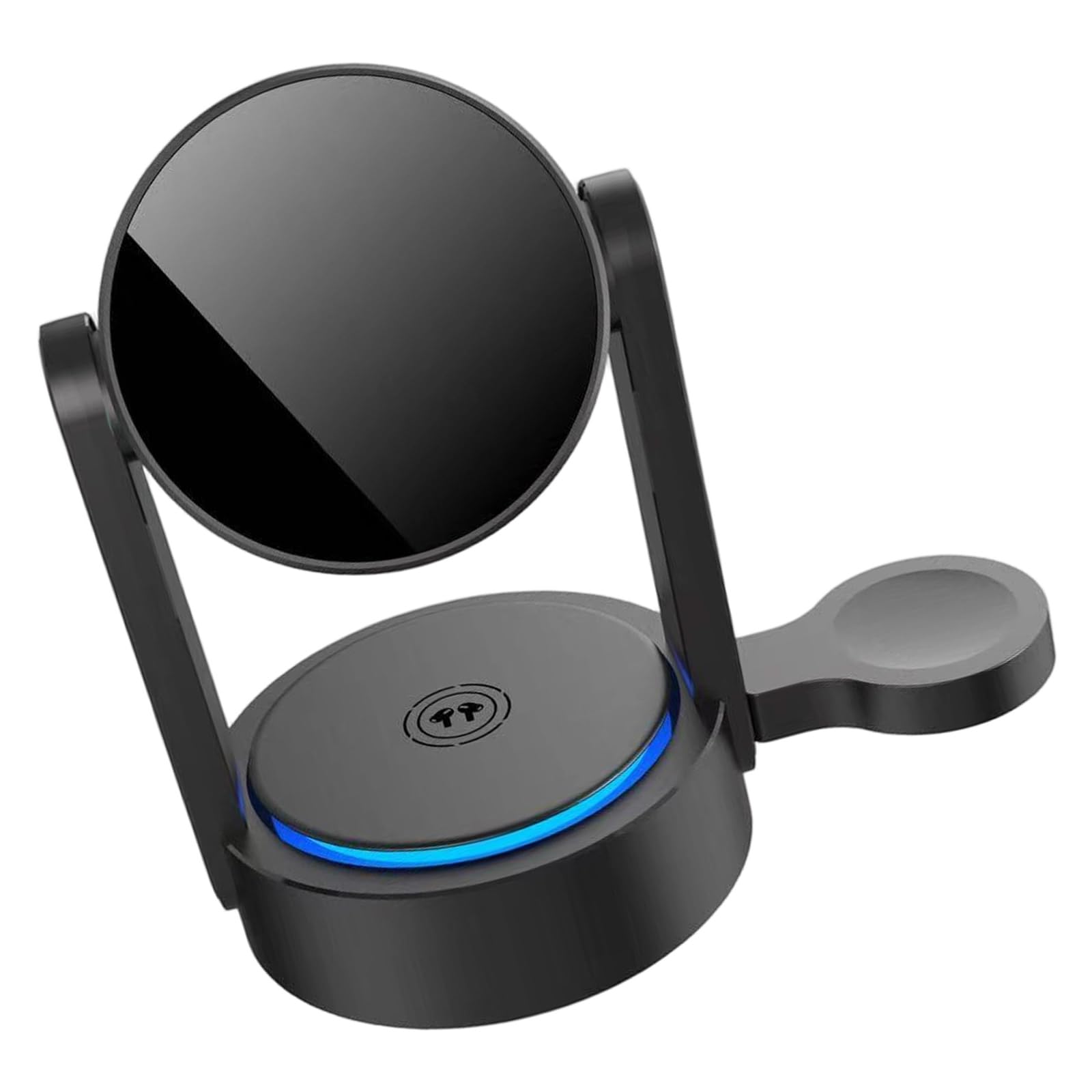 3 in 1 Desktop Charging Pad Stand per Telefono Orologio Auricolari Ricarica Rapida con Indicatori LED Desktop Pad