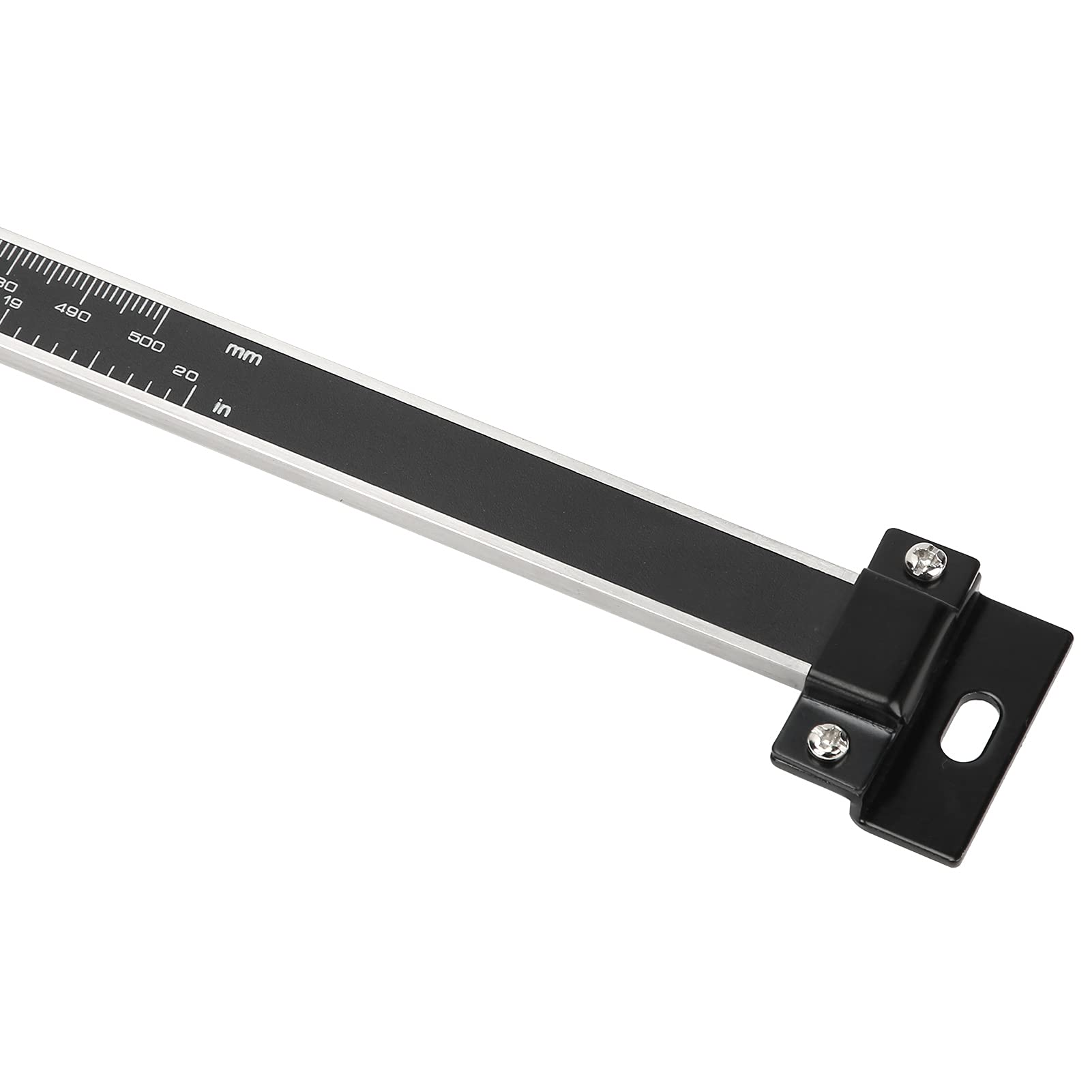Regla de pantalla digital Escala de lectura horizontal Herramienta de medición de ensamblaje industrial 0 500 mm para torno y fresadora Aleación de aluminio plástico