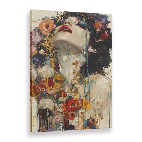 Peinture à l'huile abstraite femme | Toile haut de gamme