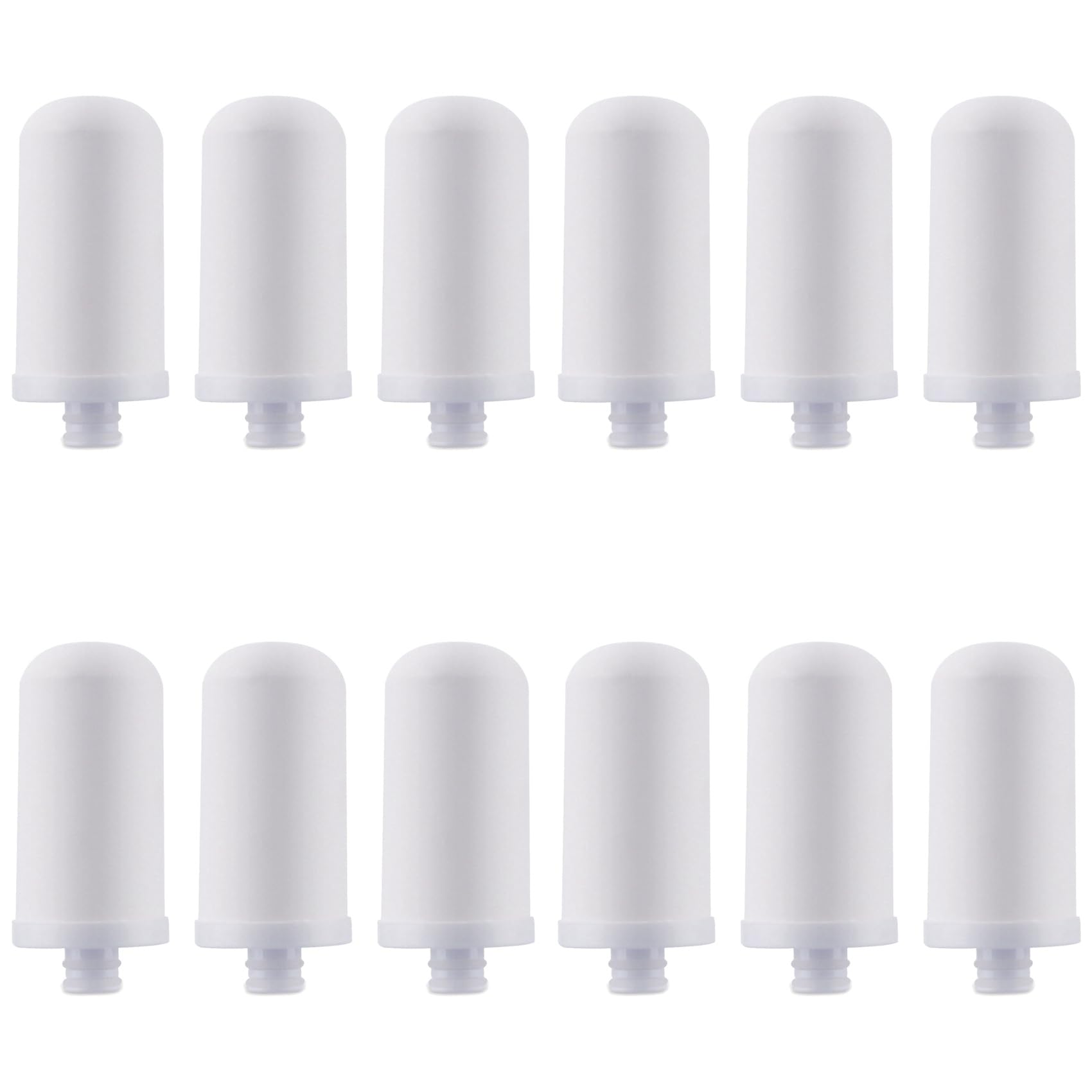 Hndhbfgrt 12Pcs Faucet Water Purifier Filter Elements Water Filter Pitcher Remove Fluoride, Lead, Microplastics for Home JN-15