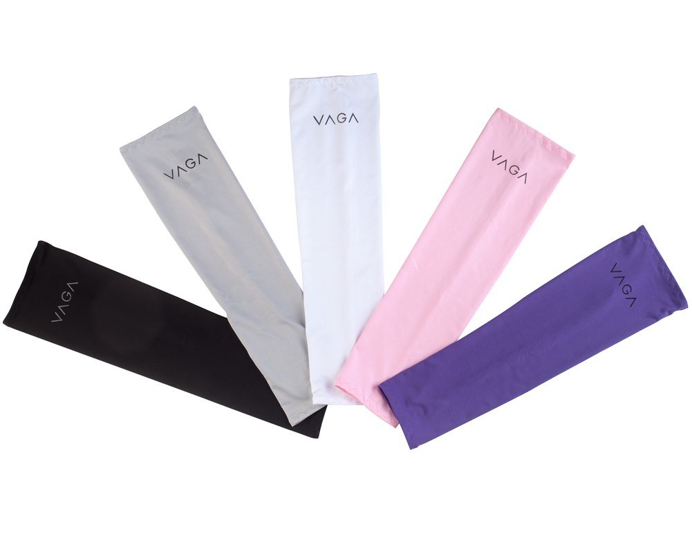 VAGA Pack of 5 UV Protective Arm Sleeves Protection for Golf/Running