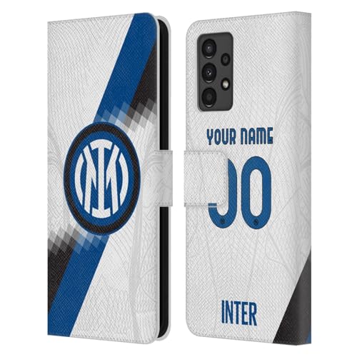 Housse en cuir Samsung A13 Inter Milan, coque portefeuille aux finitions haut de gamme