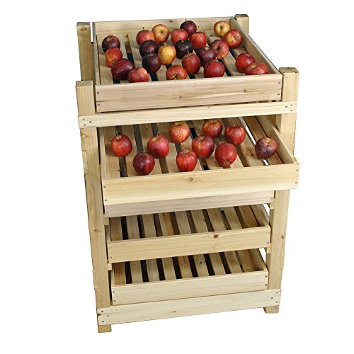 Selections Traditional Wooden Apple Storage Rack (5 Drawer)