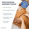 Professional Massage Cream, 4 oz - Smooth & Silky Massage Creme for Massage Therapy - Calendula & Jojoba Oils - Long Lasting Glide - Washes Clean from Linens - Spa & Therapist Supplies