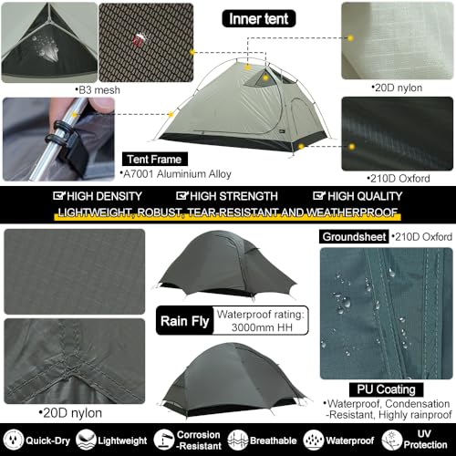 Carpa Ligera Soomloom para 2 Personas miniatura 3