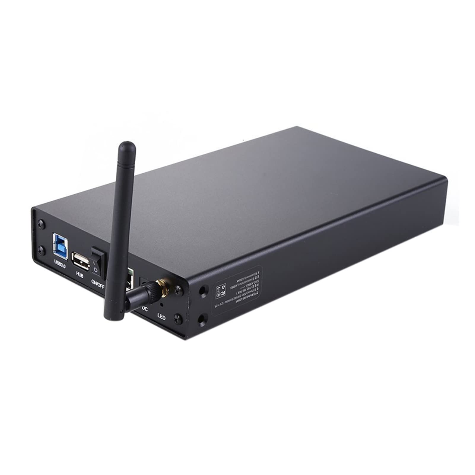 BS-U35WF 300 Mbps USB 3.0 Server Wi-FI Streaming Server 3.5 "Disque Dur Externe Disque Dur Boîtier et Serveur de fichiers & AP & USB WiFi (Color : Black)