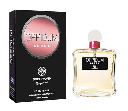 Oppid Black Eau de toilette Donna 100ml – Profumo Orientale Floreale con Vaniglia, Caffè, Patchouli e Gelsomino – Fragranza Elegante e Sensuale