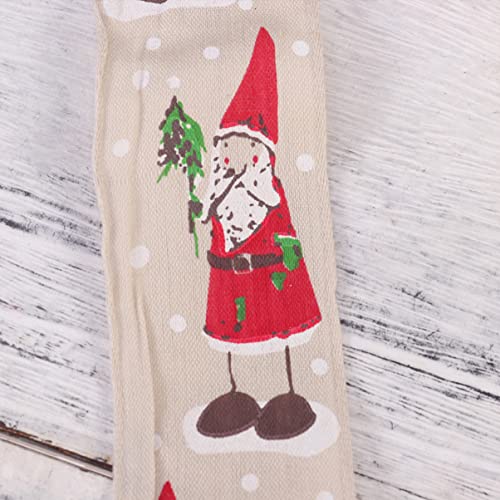 Didiseaon 1 Rolo 2 Fita De Árvore De Natal Fita De Malha Decorativa Fitas De Presente Feliz Natal Fi