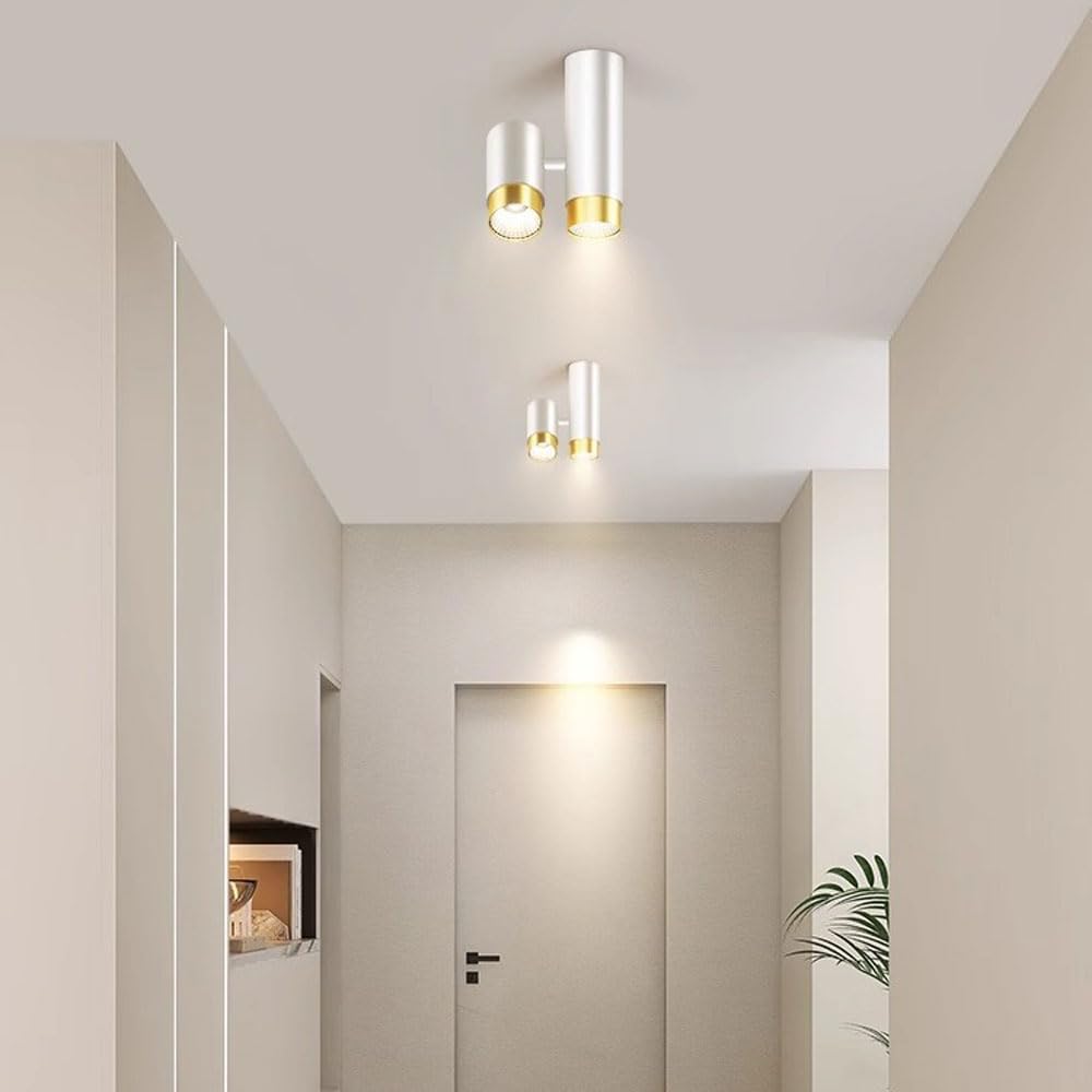 Faretti da incasso nordici a superficie, luci da corridoio moderne e semplici, plafoniere per corridoi, illuminazione per balconi, plafoniere a LED per la casa, faretti,White-Neutral light 4000K