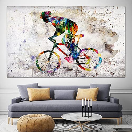 Affiche vélo de route graffiti 50x70 cm pour salon moderne - 2