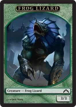 Magic The Gathering - Frog Lizard Token (3/8) - Gatecrash