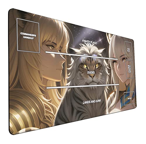 Mtg Compatible Tcg Playmat, Ai Painted 14" X 24" Collectible Card Game Playmat With White Lines - Perfect For Magica Card And Board Games 185 #TOP16
