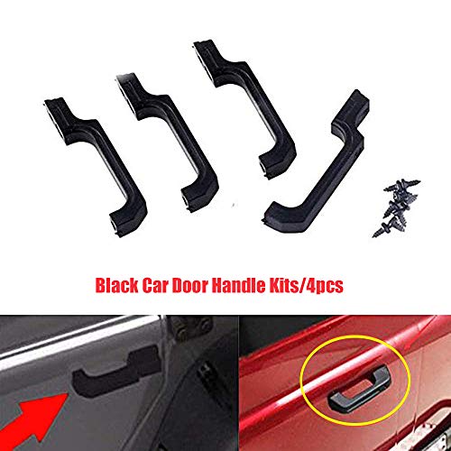 4Pcs Black Car Door Handle Kits for 1/10 TRX-4 TRX4 RC Crawler Cars