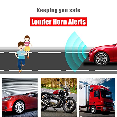 Beawis Car Horn 12V Waterproof Super Loud Boat Horn Electric Snail Horns Train Horn For Motorcycles Boat Trucks Kit Replacement, 2 Packs Air Horn Red #TOP5