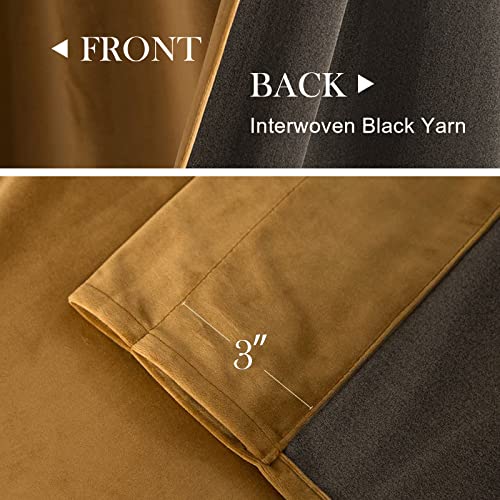 Lazzzy-Velvet-Blackout-Curtains-Thermal-Insulated-Curtains-Room-Darkening-Super-Soft-Luxury-Curtains-for-Bedroom-Rod-Pocket-Window-Drapes-for-Living-Room-2-Panels-52-by-96-Inch-Gold-Brown