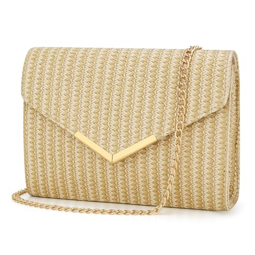 Image of KKXIU Women Formal Vegan Leather Evening Envelope Clutch Purses and Handbags for Party Wedding Prom Bridal