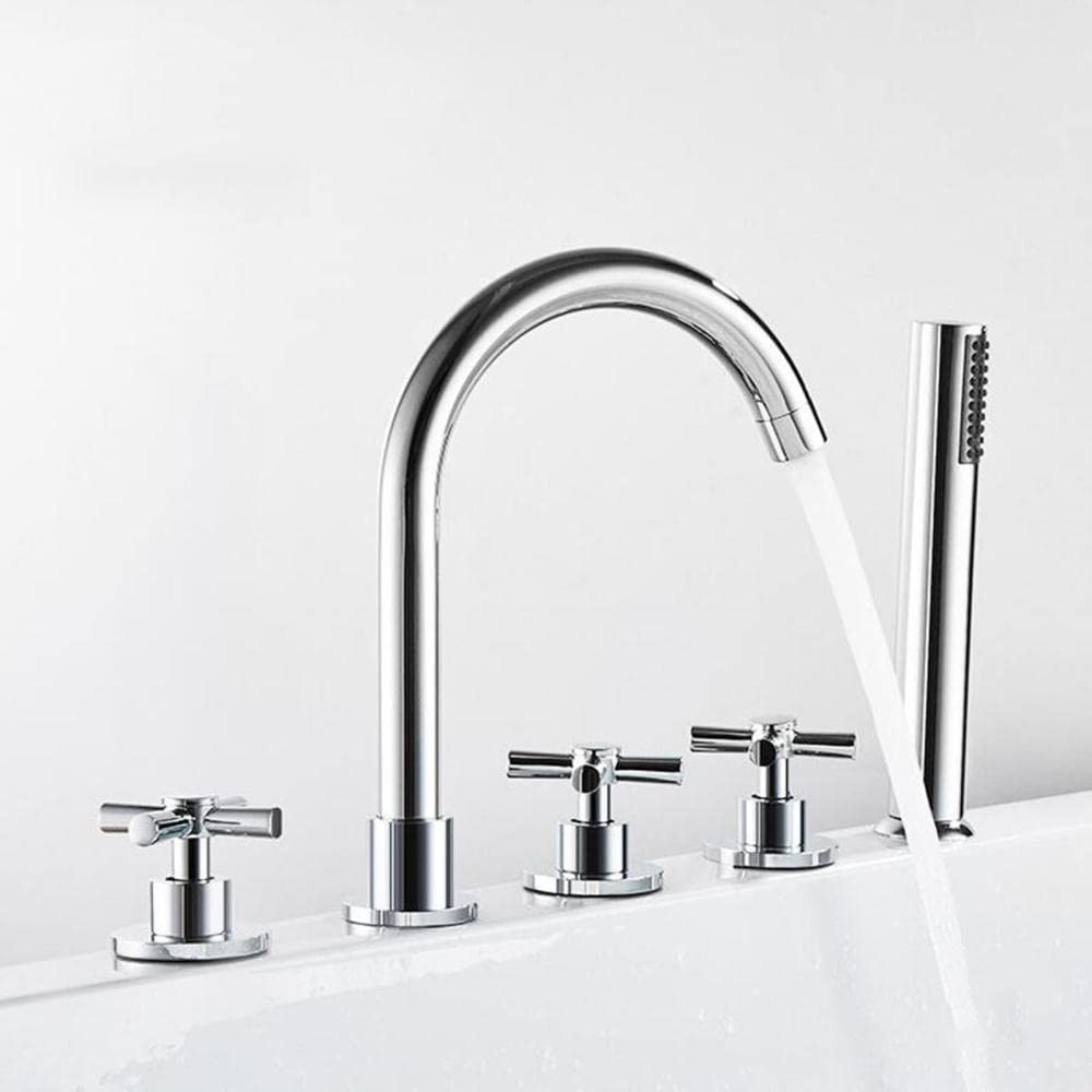 Robinet 5 trous en laiton fini le calcaire et les fuites sur la baignoire