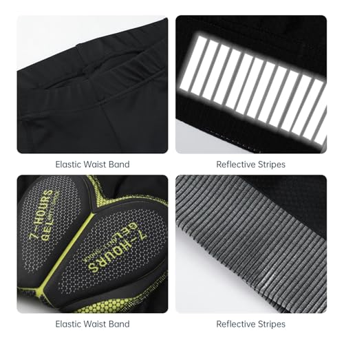 Pantalones cortos ciclismo unisex con almohadilla de gel miniatura 5