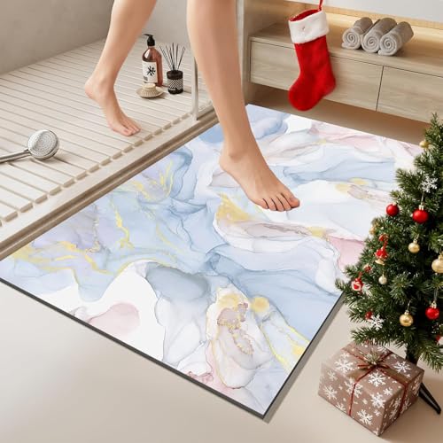 OWUFFY Diatomaceous Earth Bath Mat 36 x 60in Fast Dry