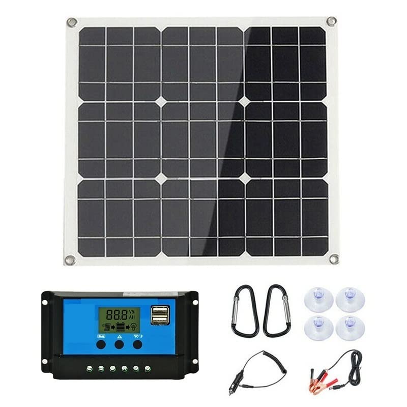 Kit Pannello Solare Pannello Solare 80W Pannello Solare Monocristallino Pannello Solare Fotovoltaico Pannello di Generazione di Energia Solare Modulo Fotovoltaico Alta efficienza