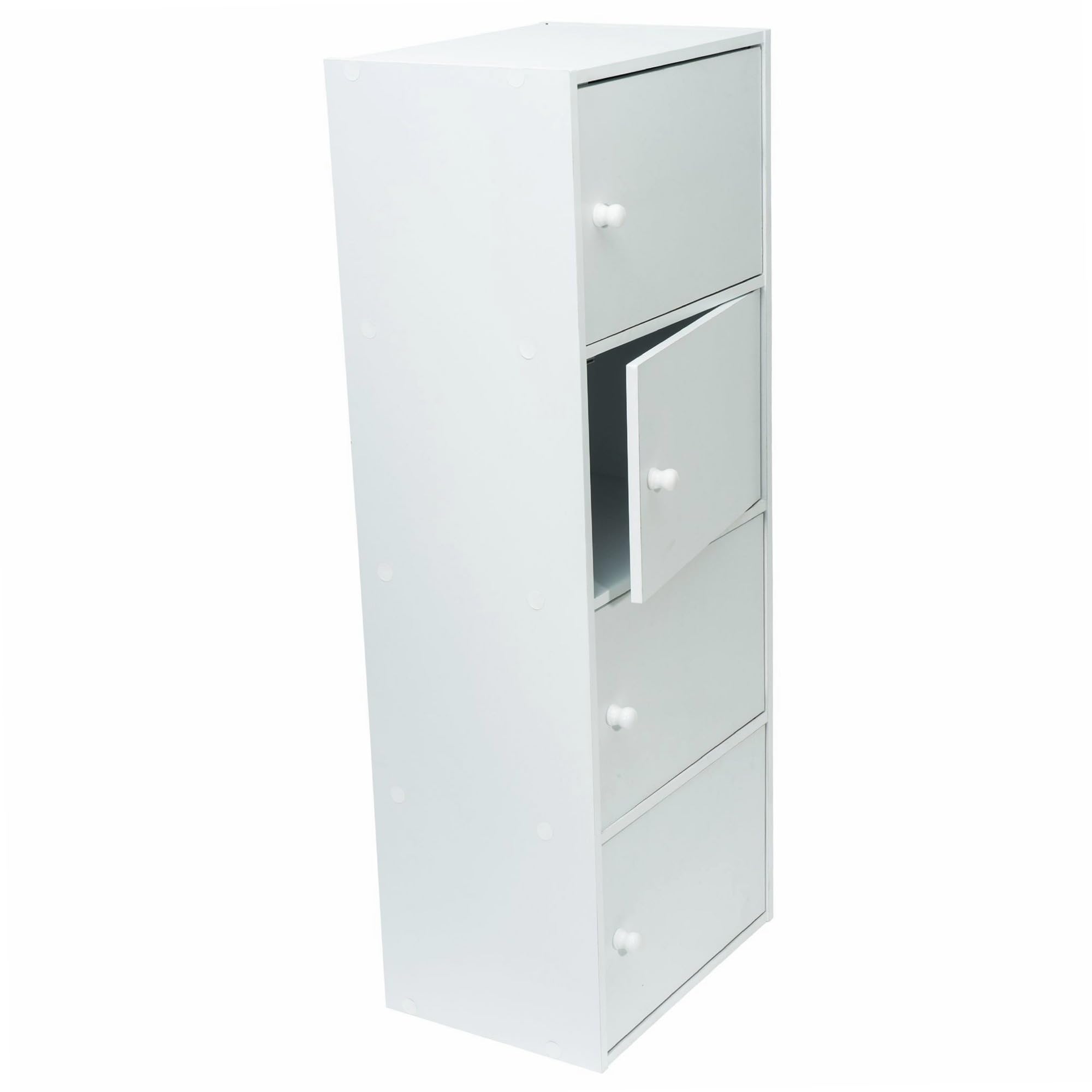 WERKA PRO - 9675 - Magazyn - 106 x 40 x 29 cm - Biały - 4 drzwi - Dostarczany w zestawie