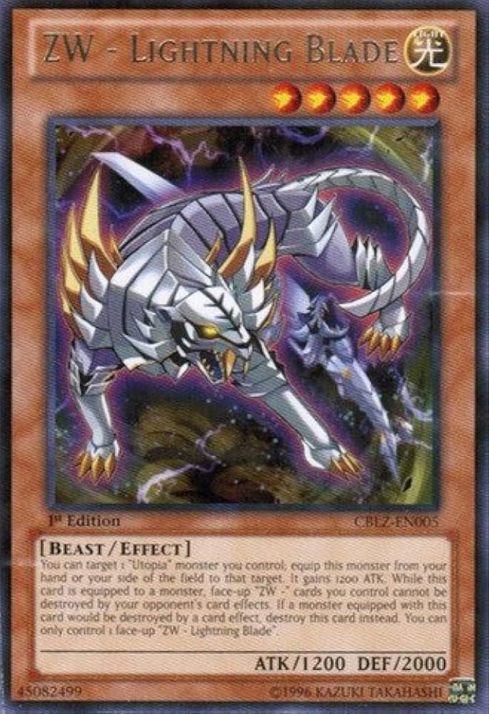 Amazon.com: YU-GI-OH! - ZW - Lightning Blade (CBLZ-EN005