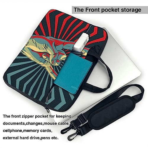 Funda bandolera de portátil 14 pulgadas resistente con compartimentos FOX 3