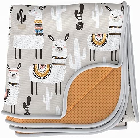 BABYBOET Splat Mat for Baby – Under High Chair Floor Mat Protects Wood, Vinyl and Carpet from Spills – Waterproof Triple Layer Baby Mat with Anti-Skid Backing Deters Bunching and Sliding (51” x 51”)