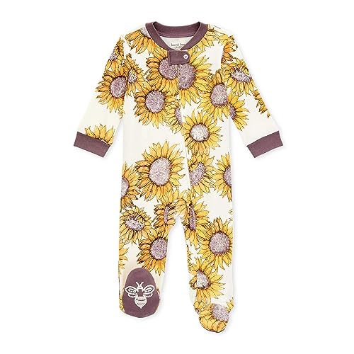 Image of Burt's Bees Baby Boys Footless Pajamas, Sleep and Play Loose Fit, 100% Organic Cotton Soft One-piece PJs, Sizes NB to 6-9 Months