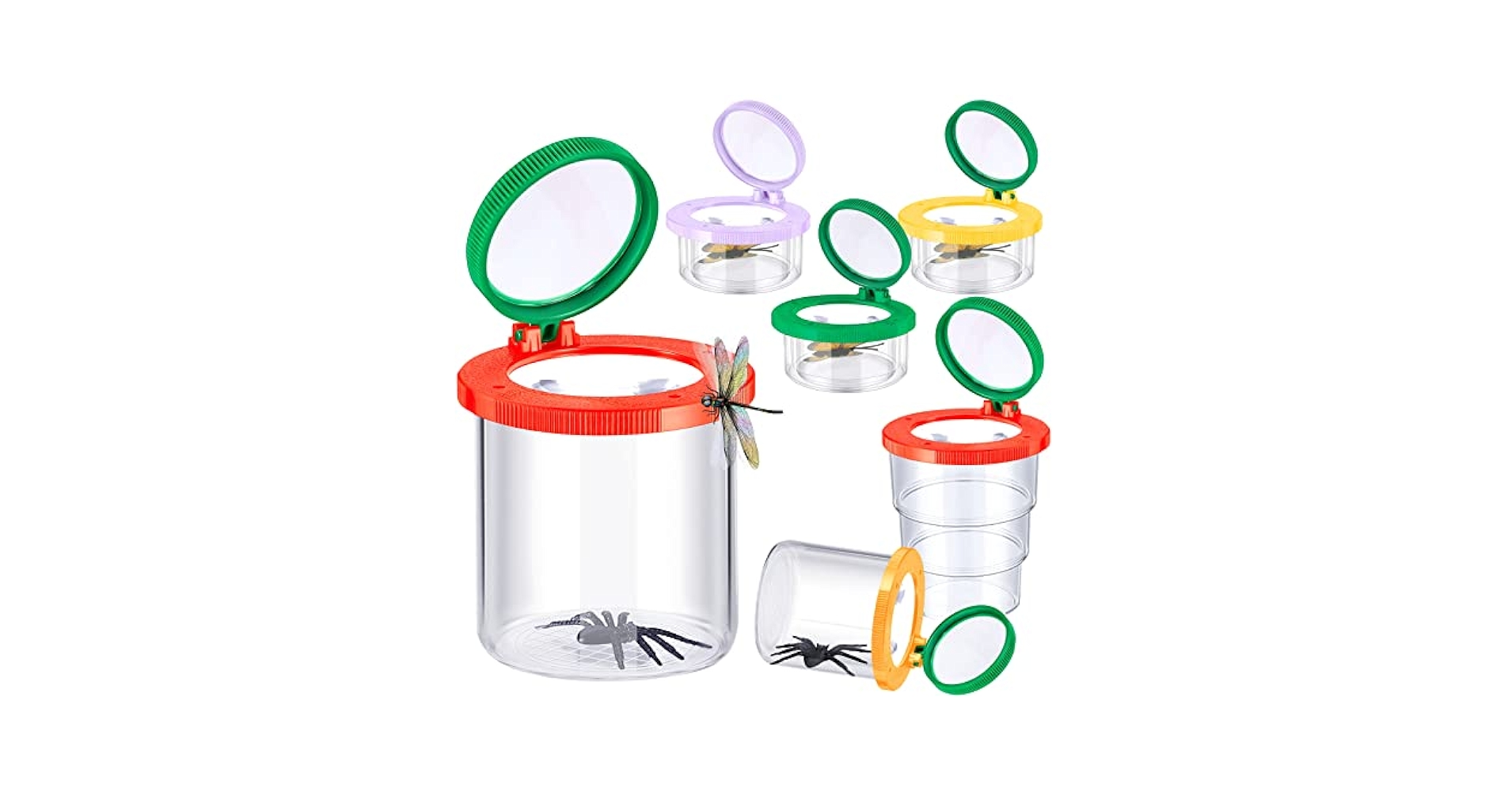 thumbnail image 2 of OSOLADY Insect Observation Cup Magnifier Box For Tiny Bugs Feeding Cage 2 of 9