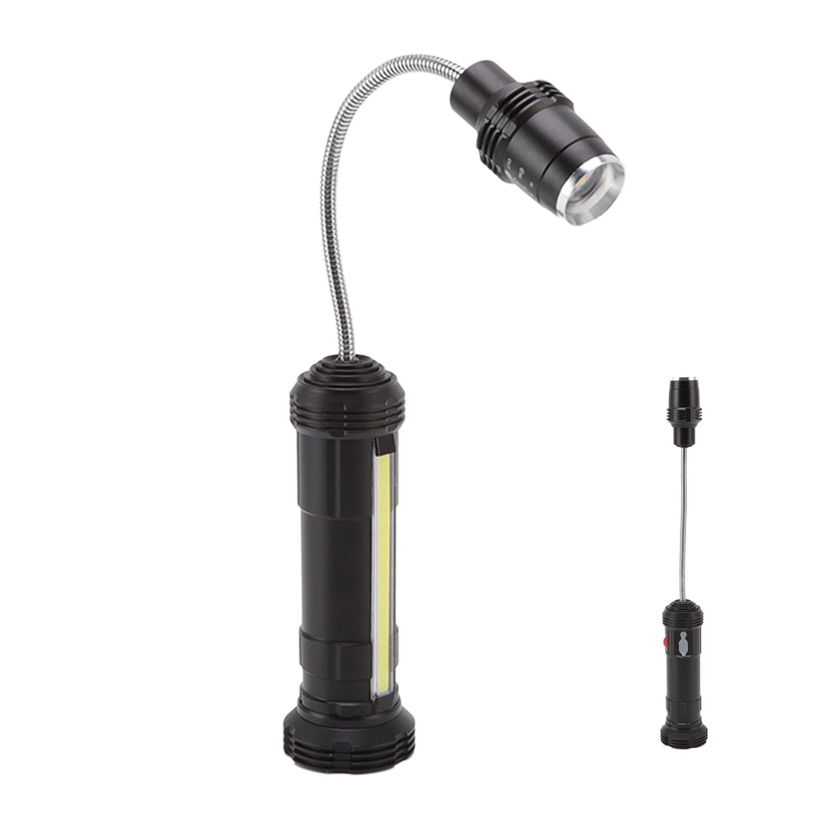 Luz para parrilla de barbacoa con lámpara lateral, luz de barbacoa de cuello de cisne flexible, base magnética, resistente al agua y al calor, regalos para asar a la parrilla para hombres y mujeres