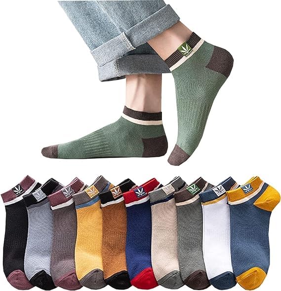 [Yomezuu] 靴下 メンズ ソックス【防臭・抗菌・吸汗 綿】 10足セット 24-28cm メンズ靴下 スポーツ カジュアル ビジネスソックス ハイソックス 四季適用くつした 室内 カジュアル アウトドア 作業 旅行 春夏秋冬 (10足セット16)