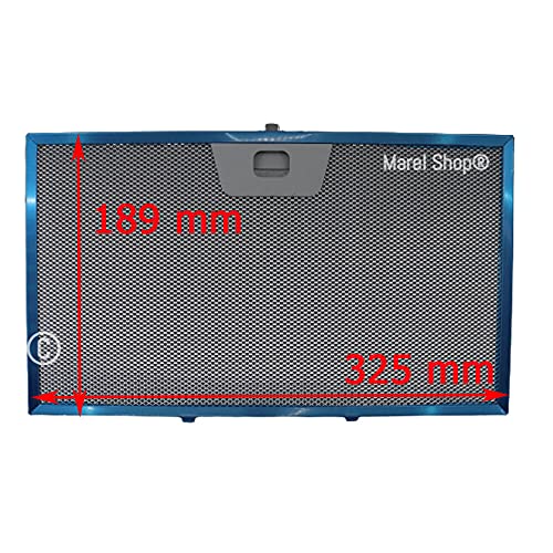 Marel Shop® - Filtro Metallico in Alluminio Antigrasso per Cappa compatibile con Faber Smeg Electrolux 325 x 189 mm per modelli: INCA SMART HC X A70 - KIL70-1 - KIL70E