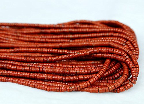 Lot De 40 Perles En Pierre Jaspe Rouge - Boules De 2mm - Pour Création Bijoux