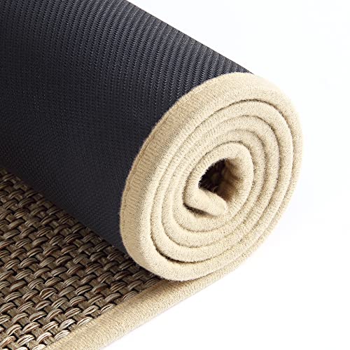 LuxFocus Alfombra de cocina antideslizante, lavable, color marrón, base de goma antideslizante para el suelo de la cocina, lavable a máquina, para la entrada, cocina, lavandería, 43 x 119 cm thumbnail