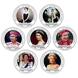 1952-2022 Queen Elizabeth II 70th Anniversary Platinum Jubilee Challenge Coin Metal Home Decoration Commemorative Coin Collection Gift (Style 5-1pcs)