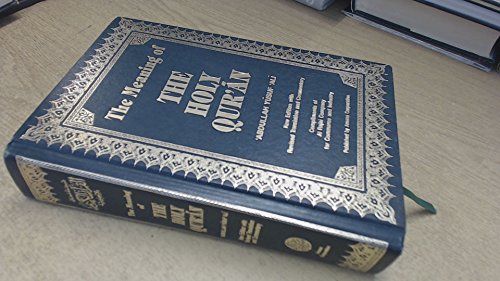 The Meaning of The Holy Qur'an (New Edition wit... B005AYT4FS Book Cover