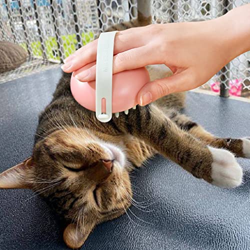 KyeeaDIY 2pcs Green Cat Grooming Comb Set Long & Short Hair Kitten Pink Massaging Shell Comb Pet Hair Removal Brush for Cats Dog Rabbit Remove Matted Fur and Tangles (2-In-1 Cat Comb) - Image 3