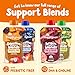 Happy Baby Digestive Support Blends, Organic Stage 2 Baby Food with Prebiotic Fiber, Apple, Pumpkin & Prune, 4 Ounce Pouch (Pack of 16)