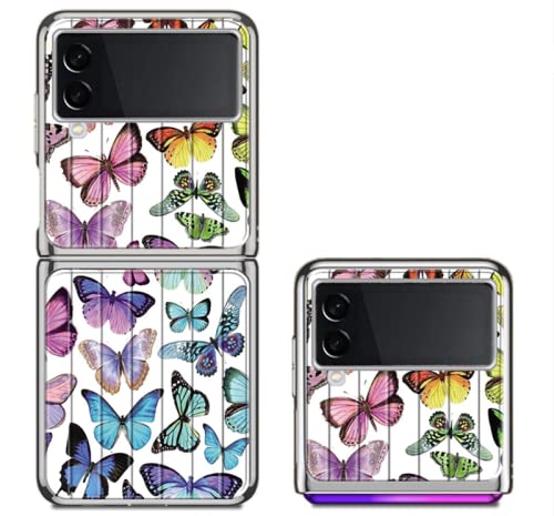Custodia® 9H hartowane witraż etui chroni przed zadrapaniami kompatybilne z Samsung Galaxy Z Flip 5G/Samsung Galaxy Z Flip (53)