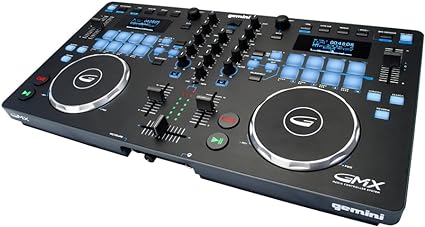 Gemini Sound GMX Versatile DJ Controller & Media Player - Compact USB/MIDI System with VirtualDJ LE, Ideal for Mobile DJs & Live Performances