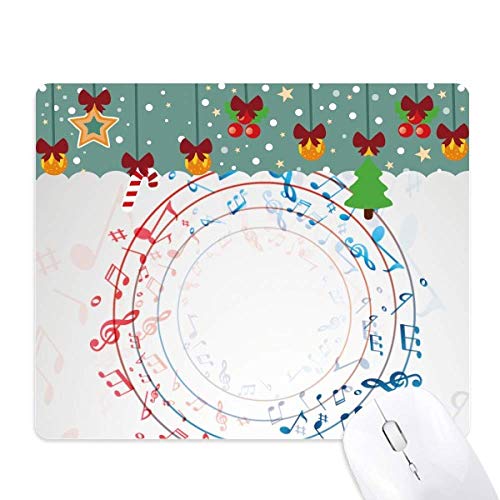 Tapis de souris rond en caoutchouc musique pour bureau ordonné