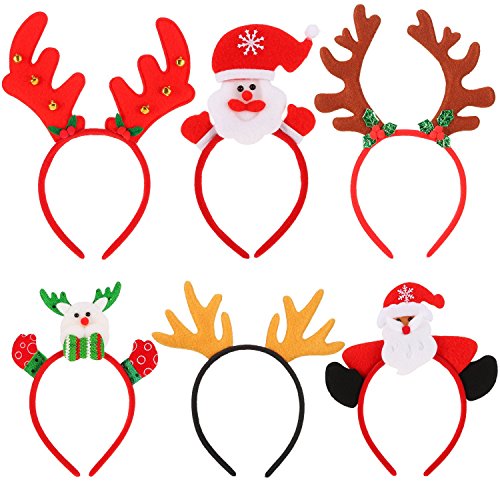 Sumind Santa Headbands Christmas Head Bands Hair Hoop
