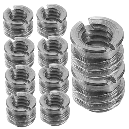 Image of SECFOU 10pcs Tripod Screw Adapter Camera Thread Converter for Mic Stands and Video Lighting Equipment Easy Installation Versatile Use