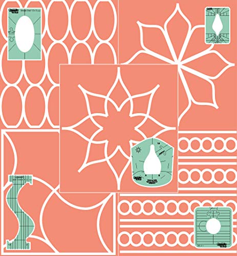 Westalee Design Fun and Fancy Collection Template Set + Instructional Book (High Shank)