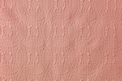 Image of Chezmoi Collection Austin 3-piece Oversized Bedspread Coverlet Set (Queen, Salmon)