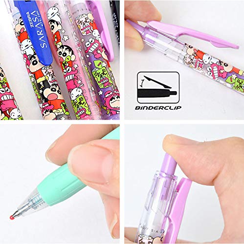Amazon.co.jp: Crayon Shin-chan Sarasa Clip Ballpoint Pens, Set of