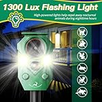 2 Pack Solar-Powered Ultrasonic Animal Repellent with Motion Sensor, Waterproof Cat Deterrent with LED Flashing Lights, Perfect for Outdoor Yards, Effective to Repel Cats, Coyotes, Raccoons, and Deer. - Image 3