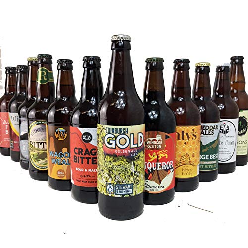 Best of British Beer Bottle Conditioned British Real Ales, 50 cl, Case of 12