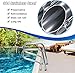 Swimming Pool Handrail for Inground Pools, 81x57cm 304 Stainless Steel Pool Railings with All Accessories